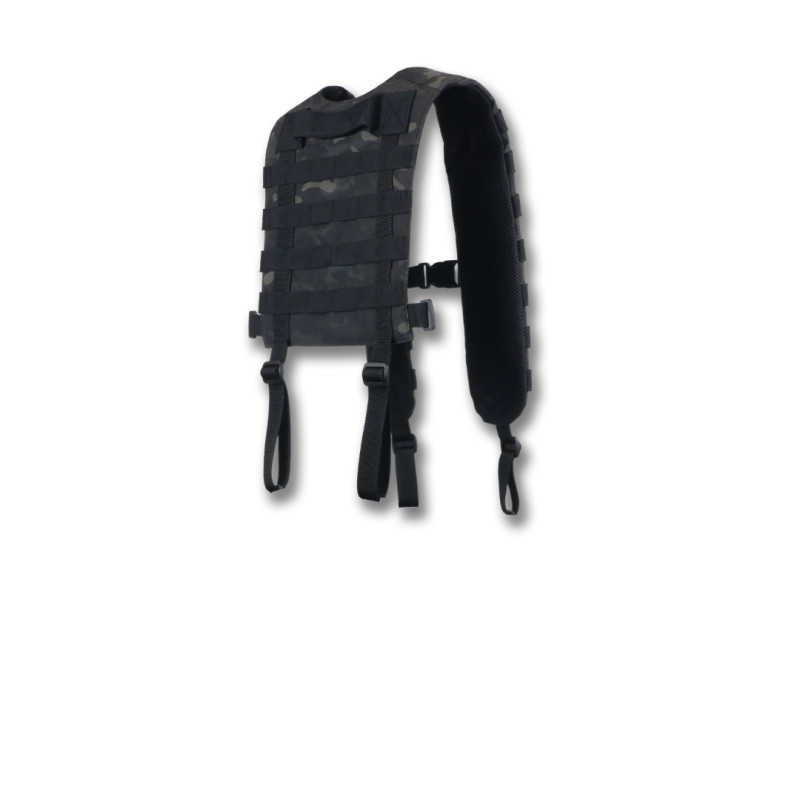 Ремни плечевые (лямки) мягкие для тактических поясов РПС черный мультикам