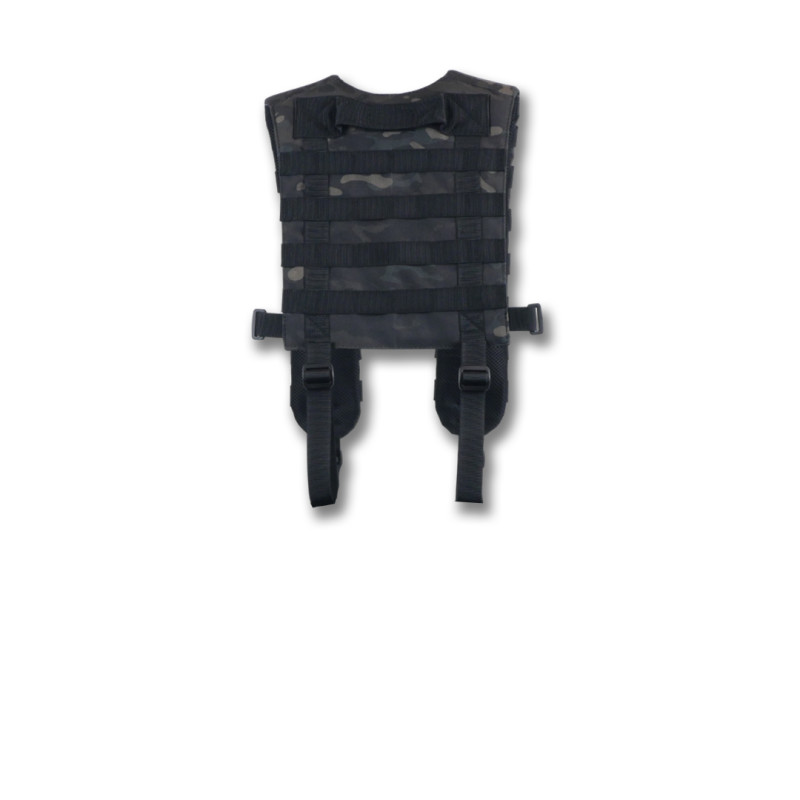 Ремни плечевые (лямки) мягкие для тактических поясов РПС черный мультикам