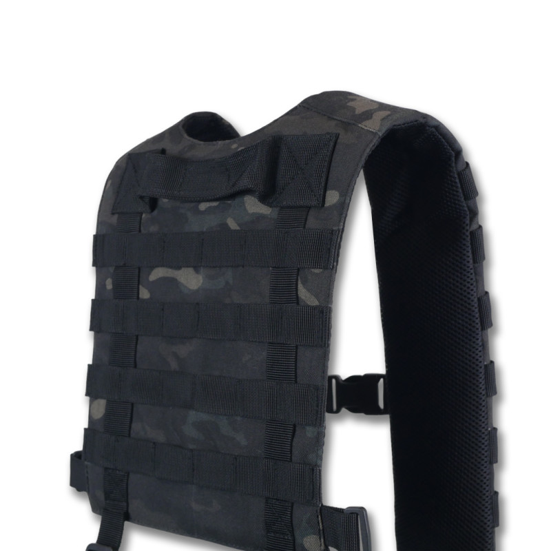 Ремни плечевые (лямки) мягкие для тактических поясов РПС черный мультикам