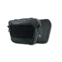 Сумка-напашник M Kiborg с баллистическим пакетом 1 класс защиты Militex GU Сordura Black Multicam
