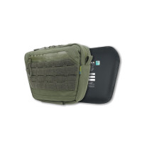 Сумка-напашник M Kiborg с баллистическим пакетом 2 класс защиты PE Militex GU Сordura Khaki
