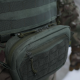 Сумка-напашник M Kiborg з балістичним пакетом 2 клас захисту PE Militex GU Сordura Khaki