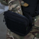 Сумка-напашник M Kiborg з балістичним пакетом 2 клас захисту PE Militex GU Сordura Black