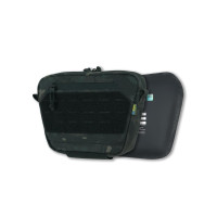 Сумка-напашник M Kiborg з балістичним пакетом 2 клас захисту PE Militex GU Сordura Black Multicam