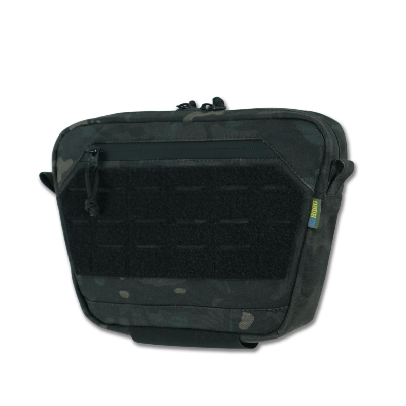 Сумка-напашник M Kiborg с баллистическим пакетом 2 класс защиты PE Militex GU Сordura Black Multicam
