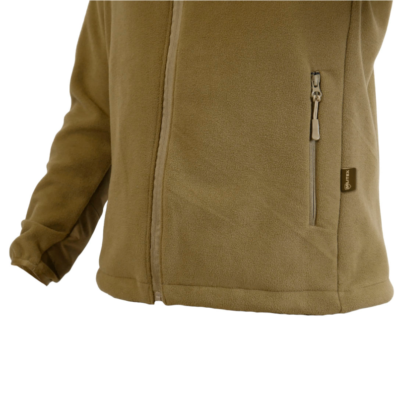 Флісова кофта з Velcro панелями Militex Windproof Coyote mod. 1