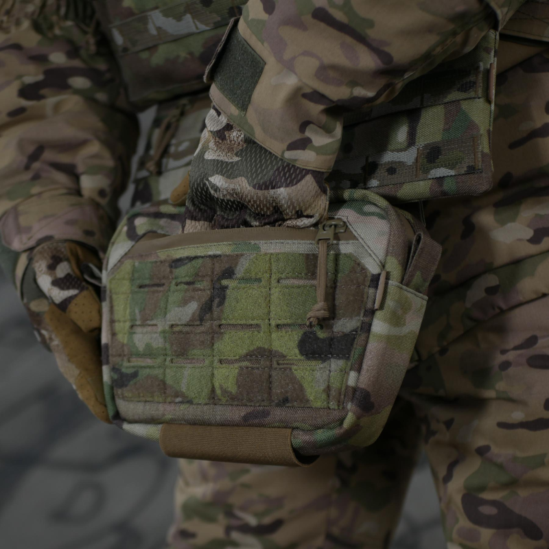 Бронекомплект (сумка-напашник M + балістичний захист 1 класу) Cordura original USA Мультикам