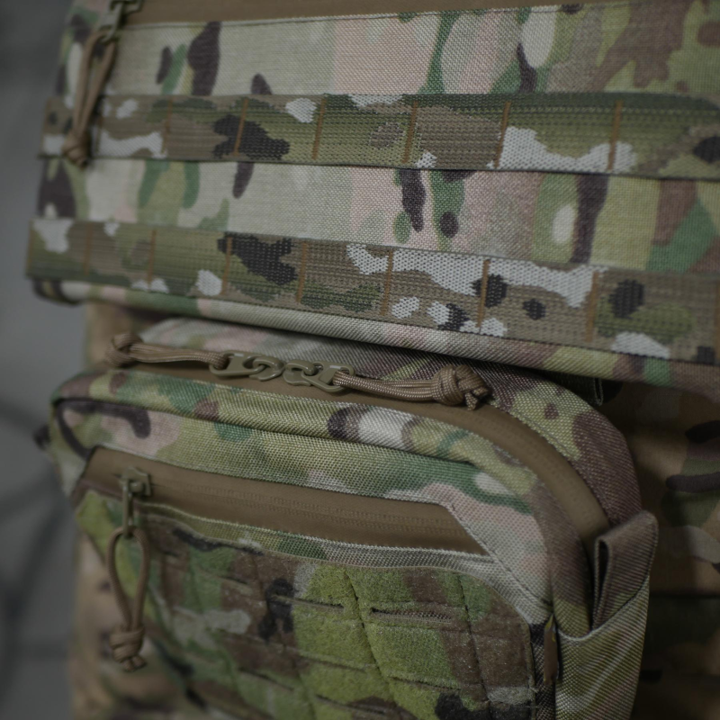 Бронекомплект (сумка-напашник M + балістичний захист 1 класу) Cordura original USA Мультикам