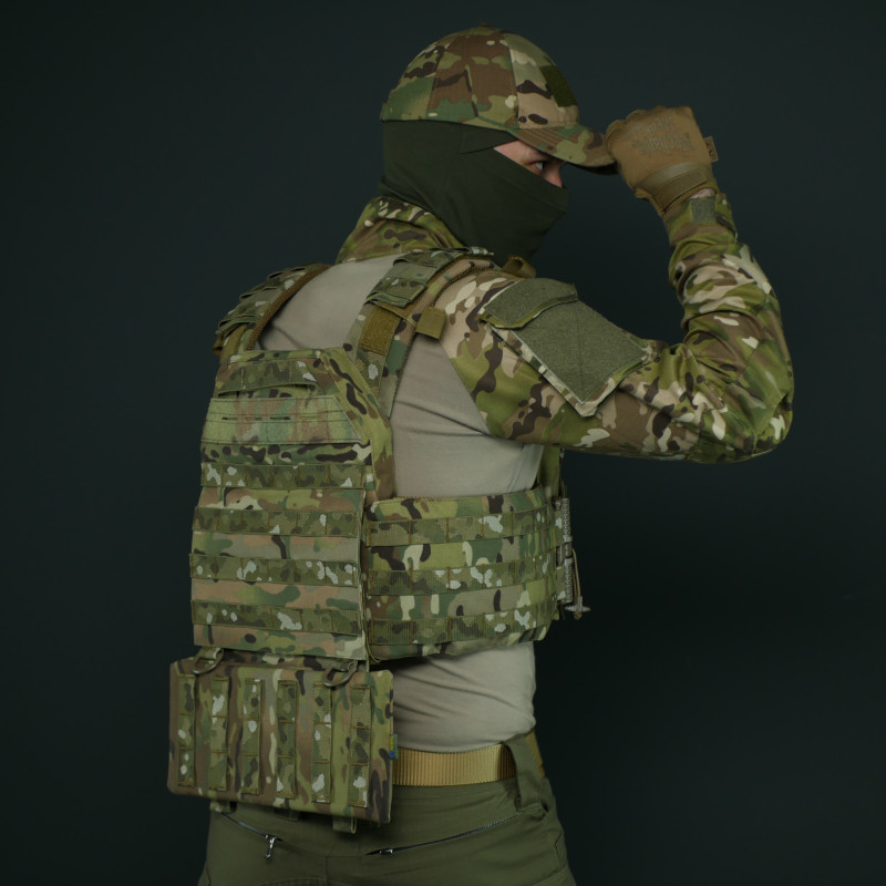 Комплект захист попереку Kiborg GEN.2 + балістичним захистом 1 класу Militex — Мультикам