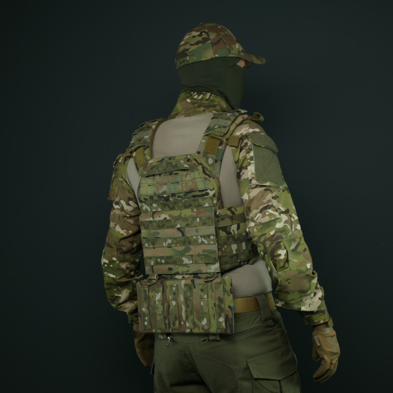 Комплект защита поясницы Kiborg GEN.2 + баллистический пакет 2 класса Militex — Мультикам