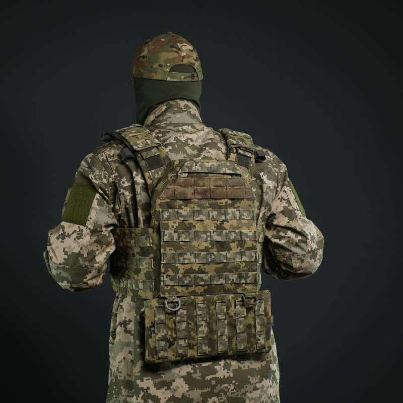 Комплект захист попереку Kiborg GEN.2 + балістичний пакет 2 класу Militex — Піксель