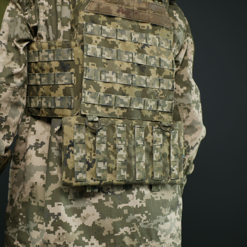 Комплект захист попереку Kiborg GEN.2 + балістичний пакет 2 класу Militex — Піксель