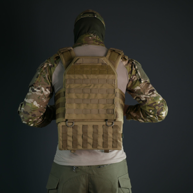 Комплект захист попереку Kiborg GEN.2 + балістичний пакет 2 класу Militex — Койот