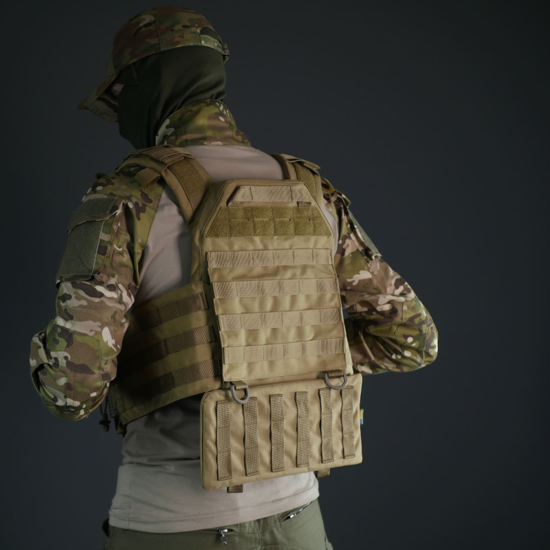 Комплект захист попереку Kiborg GEN.2 + балістичний пакет 2 класу Militex — Койот