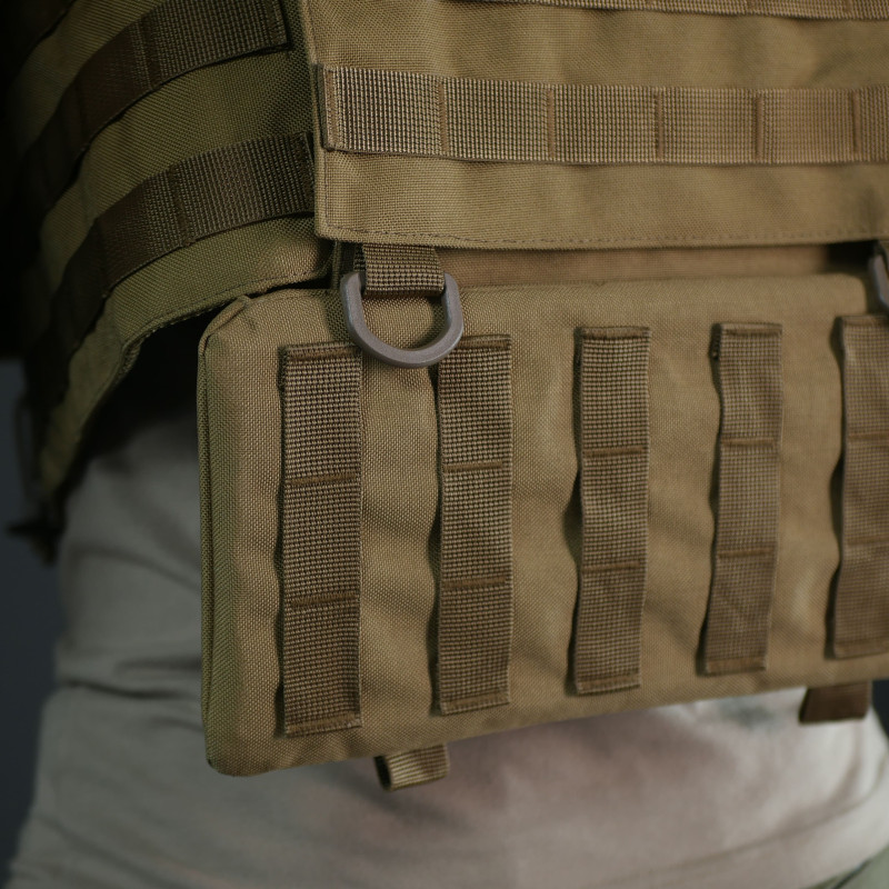 Комплект захист попереку Kiborg GEN.2 + балістичний пакет 2 класу Militex — Койот