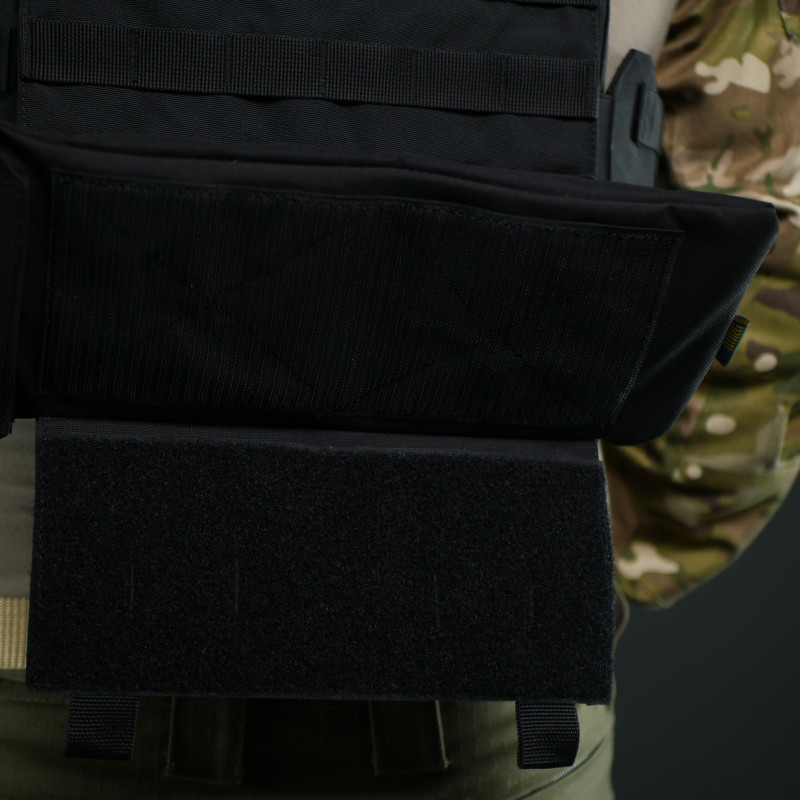 Комплект защита поясницы Kiborg GEN.2 + баллистический пакет 2 класса Militex — Черная 