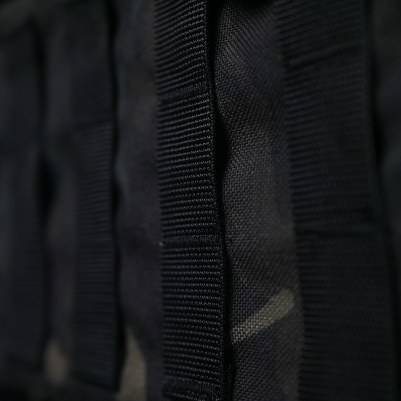 Комплект захист попереку Kiborg GEN.2 + балістичний пакет 2 класу Militex — Чорний Мультикам