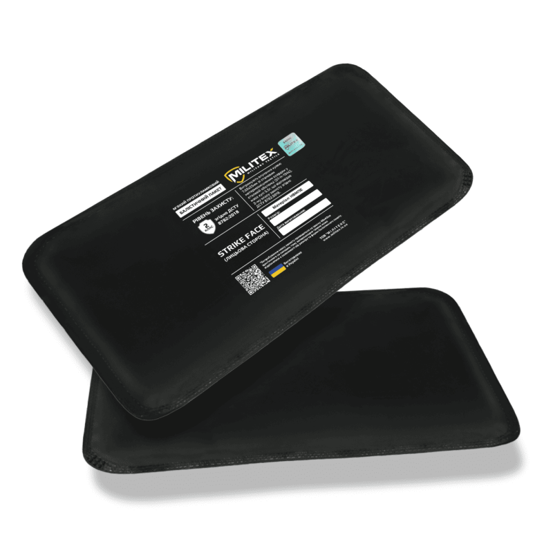 Комплект захист попереку Kiborg GEN.2 + балістичний пакет 2 класу Militex — Чорний Мультикам