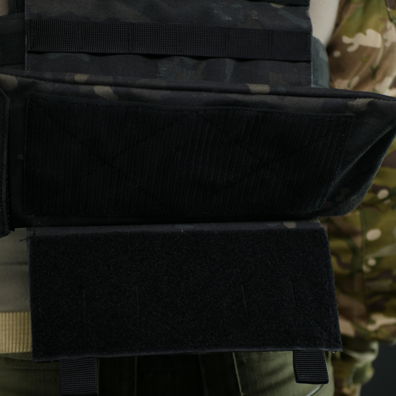 Комплект захист попереку Kiborg GEN.2 + балістичний пакет 2 класу Militex — Чорний Мультикам