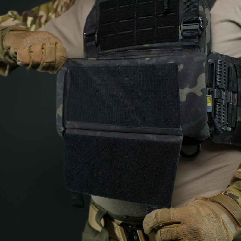 Модульний захист живота Kiborg GEN.2 з балістичним захистом Militex 1 класу | Чорний Мультикам