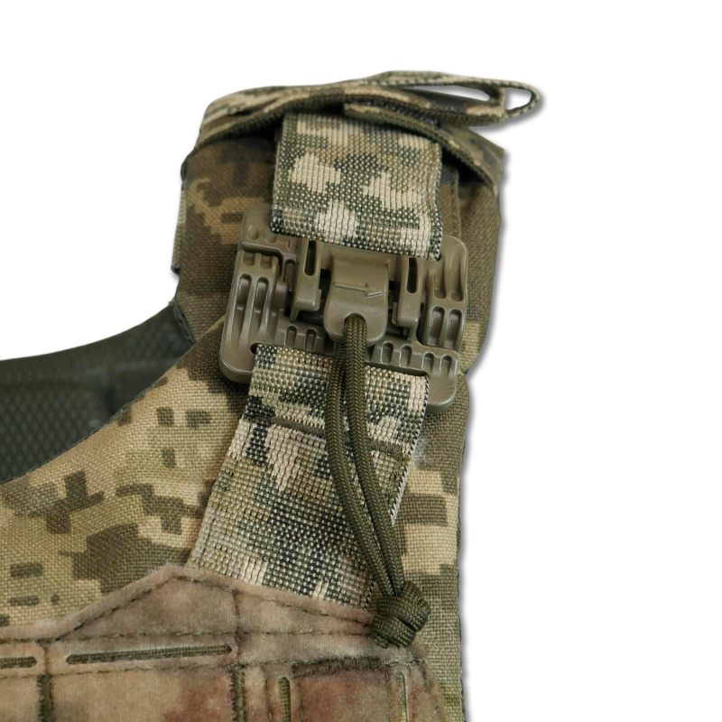 Армійський бронежилет Kiborg GEN.2 з збільшеною площею захисту Cordura 1000D | Повна модульна система (Піксель) M