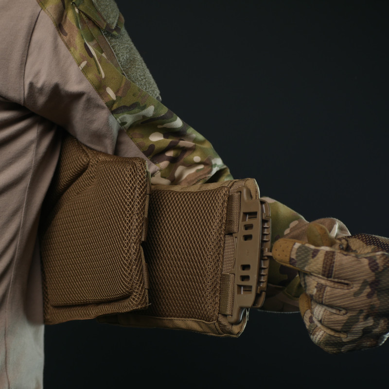 Армійський бронежилет Kiborg GEN.2 з збільшеною площею захисту Cordura 1000D | Повна модульна система (Койот) L