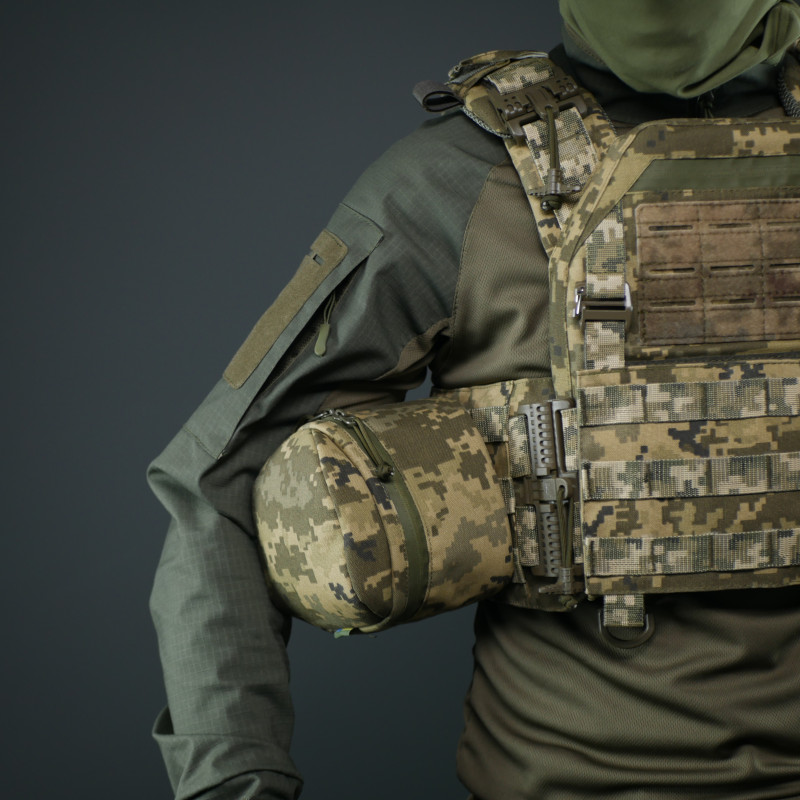 Тактический подсумок для хранения и переноски наушников Sound Guard (M) Пиксель — Kiborg 