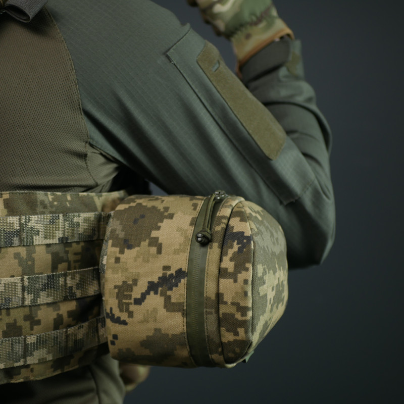 Тактический подсумок для хранения и переноски наушников Sound Guard (M) Пиксель — Kiborg 