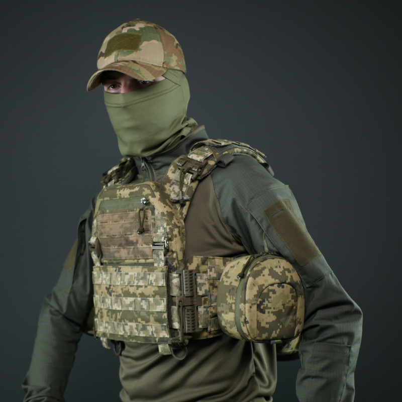 Тактический подсумок для хранения и переноски наушников Sound Guard (L) Пиксель — Kiborg 