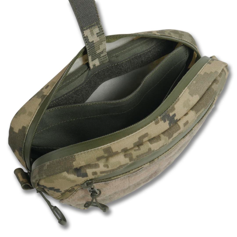 Сумка-напашник Kiborg GU XL (Пиксель, с баллистическим пакетом 2 класса Militex)