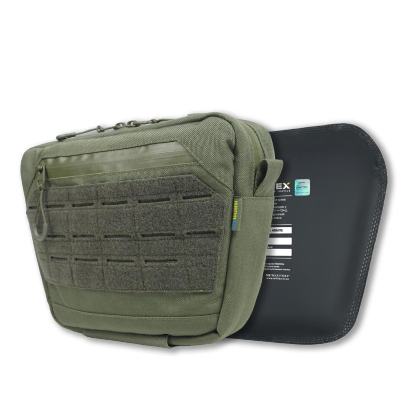 Сумка-напашник Kiborg GU XL (Хаки, с баллистическим пакетом 2 класса Militex)