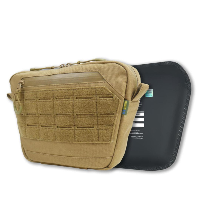 Сумка-напашник Kiborg GU XL (Койот, с баллистическим пакетом 2 класса Militex)