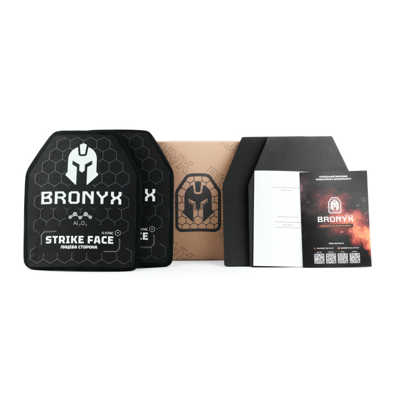 Комплект бронеплит (2шт) BRO-CAP4W-M-ALO-B (4.72 кг) (4 класс) 250*300 фото №7