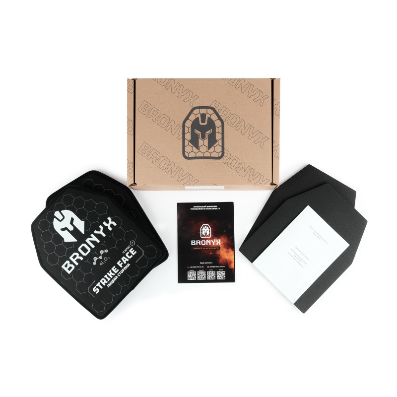Комплект бронеплит (2шт) BRO-CAP4W-M-ALO-B (4.72 кг) (4 класс) 250*300 фото №10