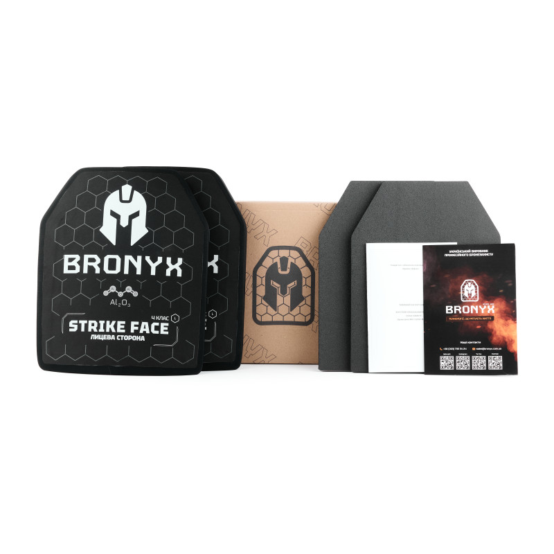 Комплект бронеплит (2шт) BRO-CAP4W-L-ALO-B (5.6 кг) (4 класс) 270*330 фото №7